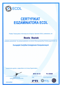baziak_certyfikat_egzaminator_ECDL_new